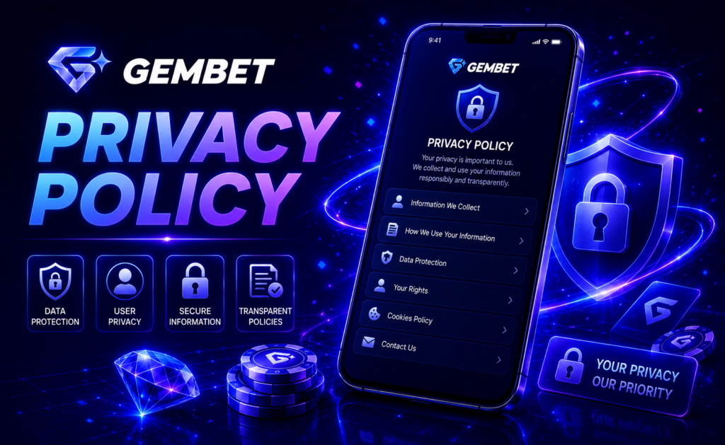 Gembet privacy policy